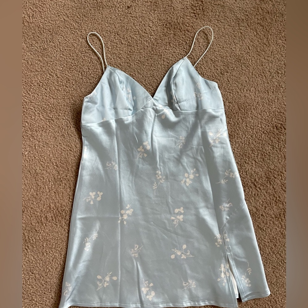 Princess Polly Tahini Mini Dress Blue